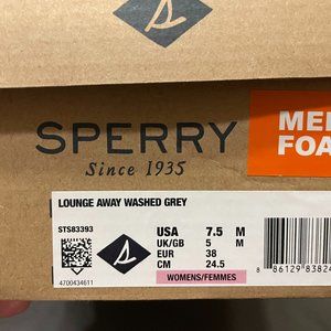 Sperry lounge away washed gray shoes, size 7.5